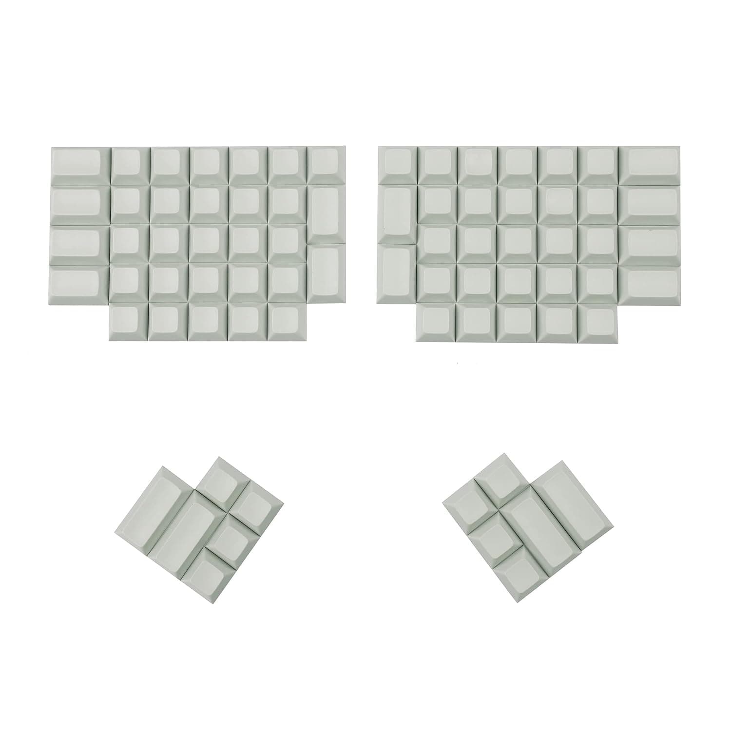 YMDK DSA Profile PBT Blank Keycap Set for Ergo Ergodox Planck Preonic Lily 58 Keyboard