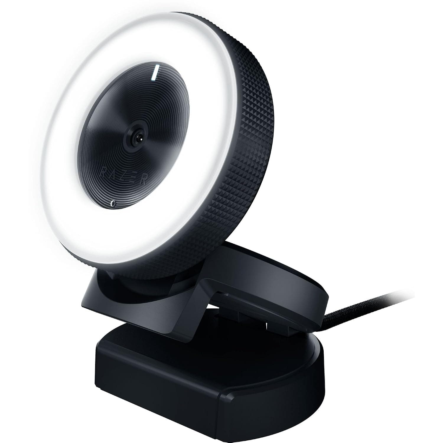 Razer Kiyo - Streaming Webcam Full HD 1080p 30FPS / 720p 60FPS - Ring Light w/Adjustable Brightness - Built-in Microphone - Autofocus - Works with Zoom/Teams/Skype for Conferencing and Video Calling