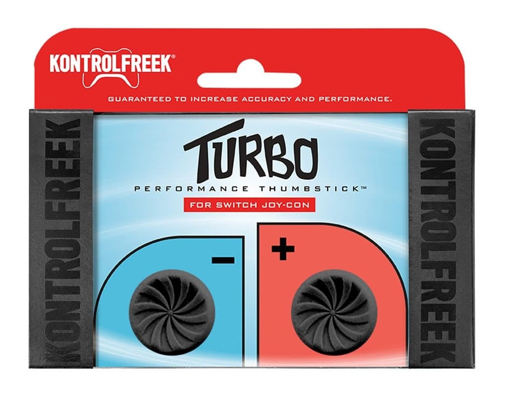KontrolFreek Turbo Thumb Grips for Nintendo Switch Joy-Con (Black)