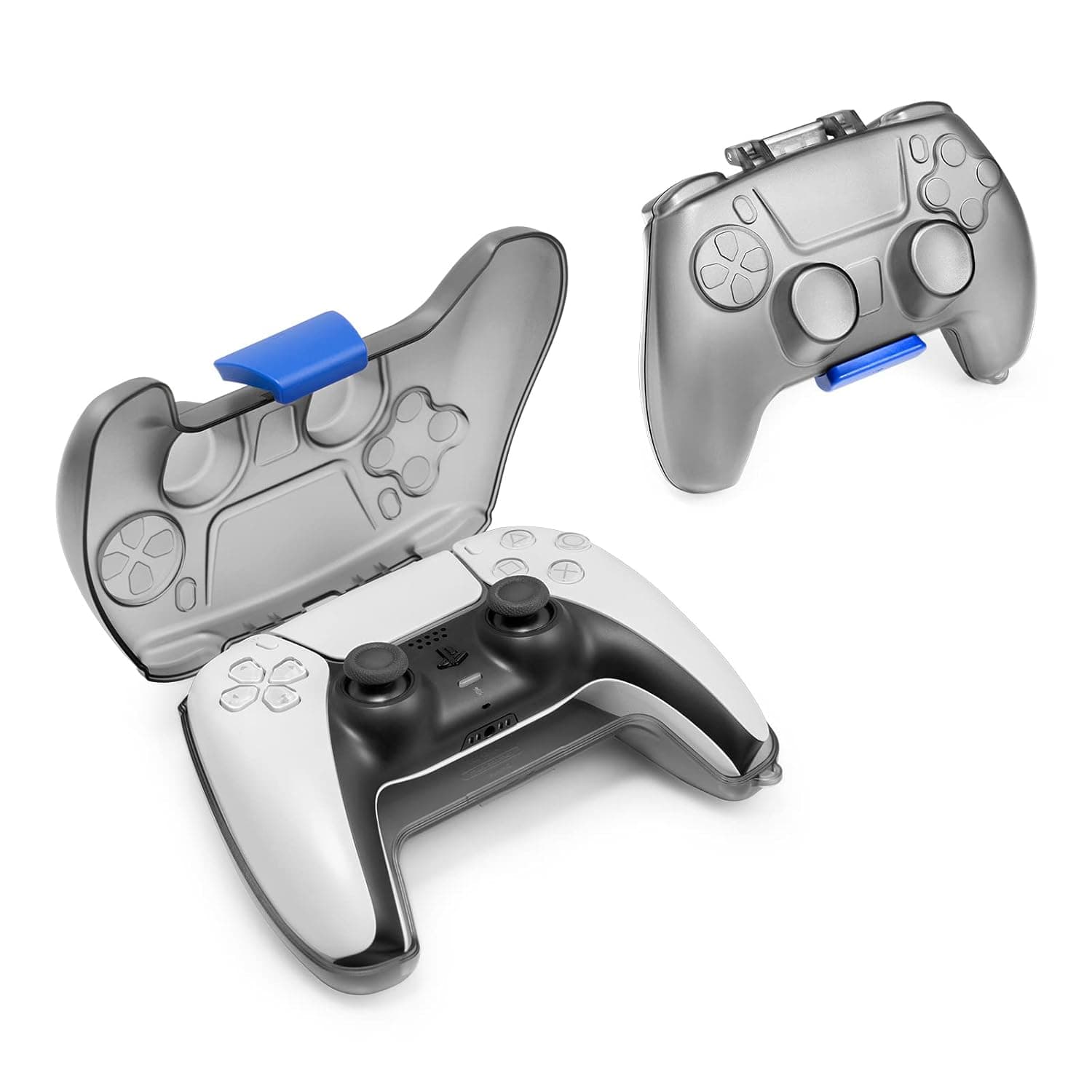 tomtoc Protective Case for PS5/PS5 Pro Controller, Hard Shell Joystick Protector for Playstation 5 DualSense Wireless Remote, Shock-Proof, Dust-Resistant, Anti-scratch, PS5 Controller Protective Cover