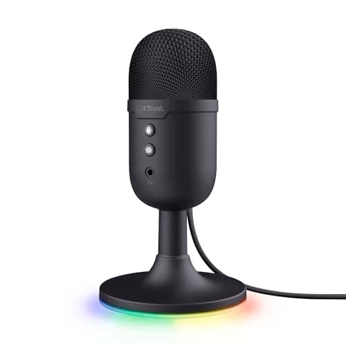 GXTrust Yami USB Condenser Streaming Microphone for Gaming, Black