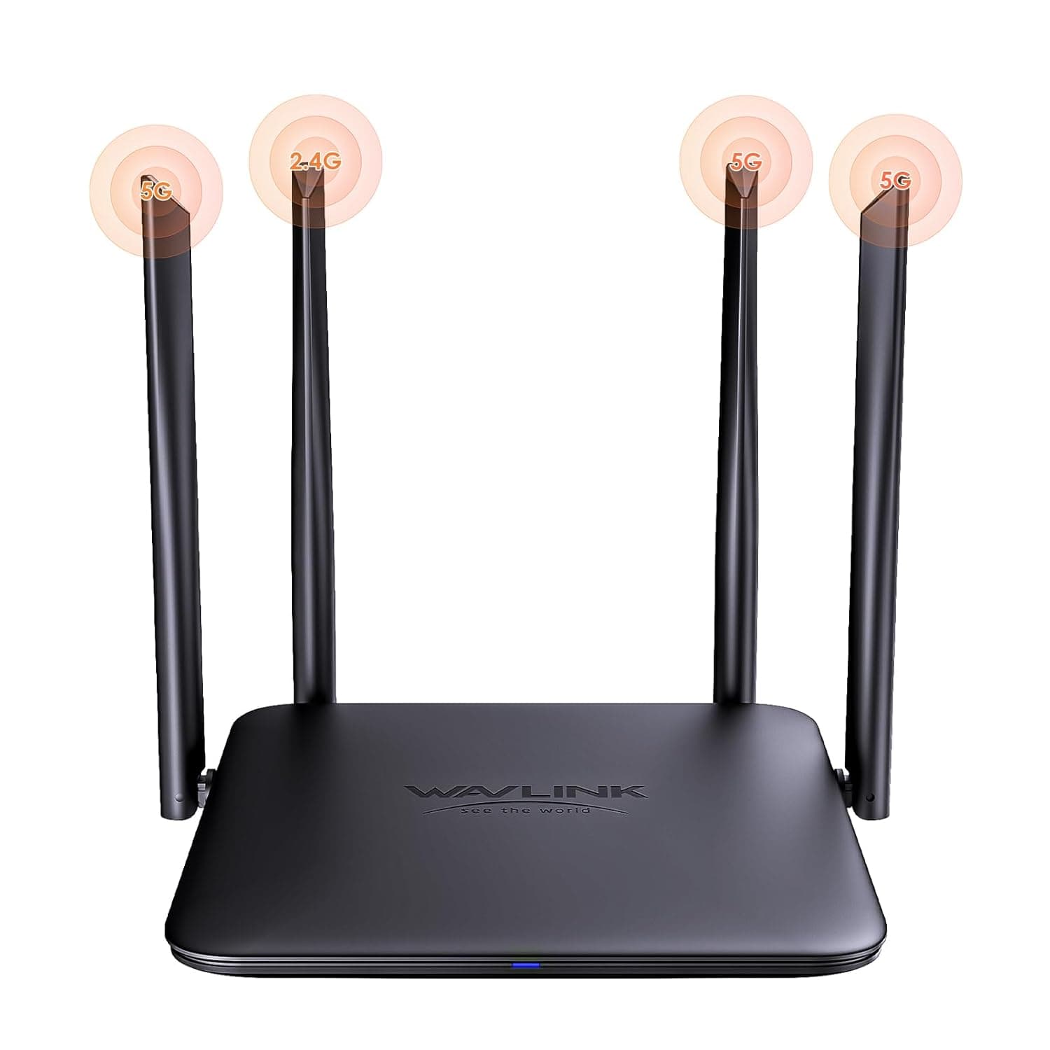 WAVLINK BE5100 WiFi 7 Router, Dual Band Gaming Router | 2.5G WAN, 4 Gigabit LAN, WPA2/WPA3 Mix, Guest WiFi, Parental Control, QoS, MU-MIMO, IPv6 & Advanced VPN for Home