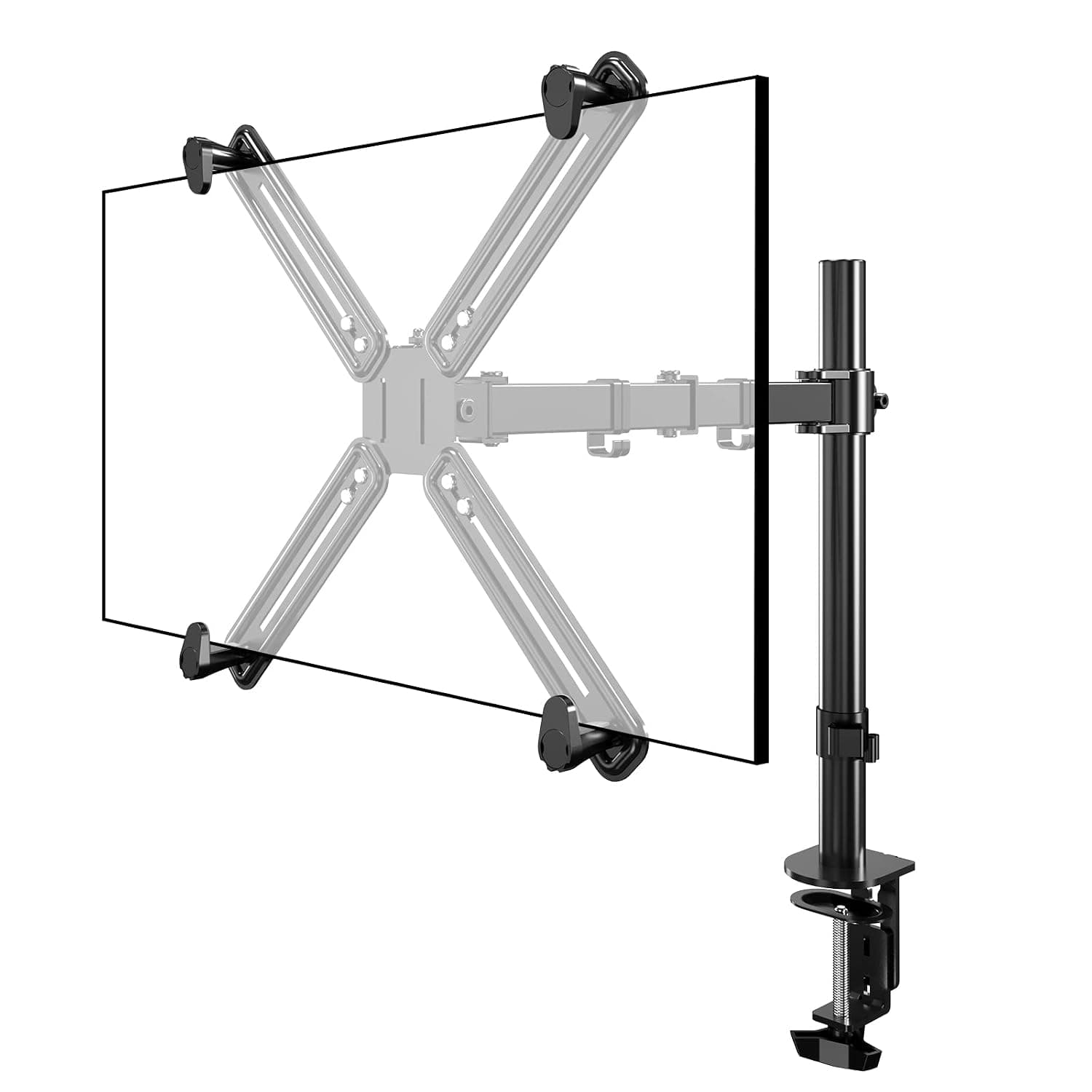 Single Monitor Desk Mount, Single Monitor Mount of Non-VESA Mount Adapter, Single Monitor Arm, Monitor Arm Mount, Monitor Desk Mount, Grommet Monitor Mount, Heavy Duty Monitor Arm, Desk Monitor Mount