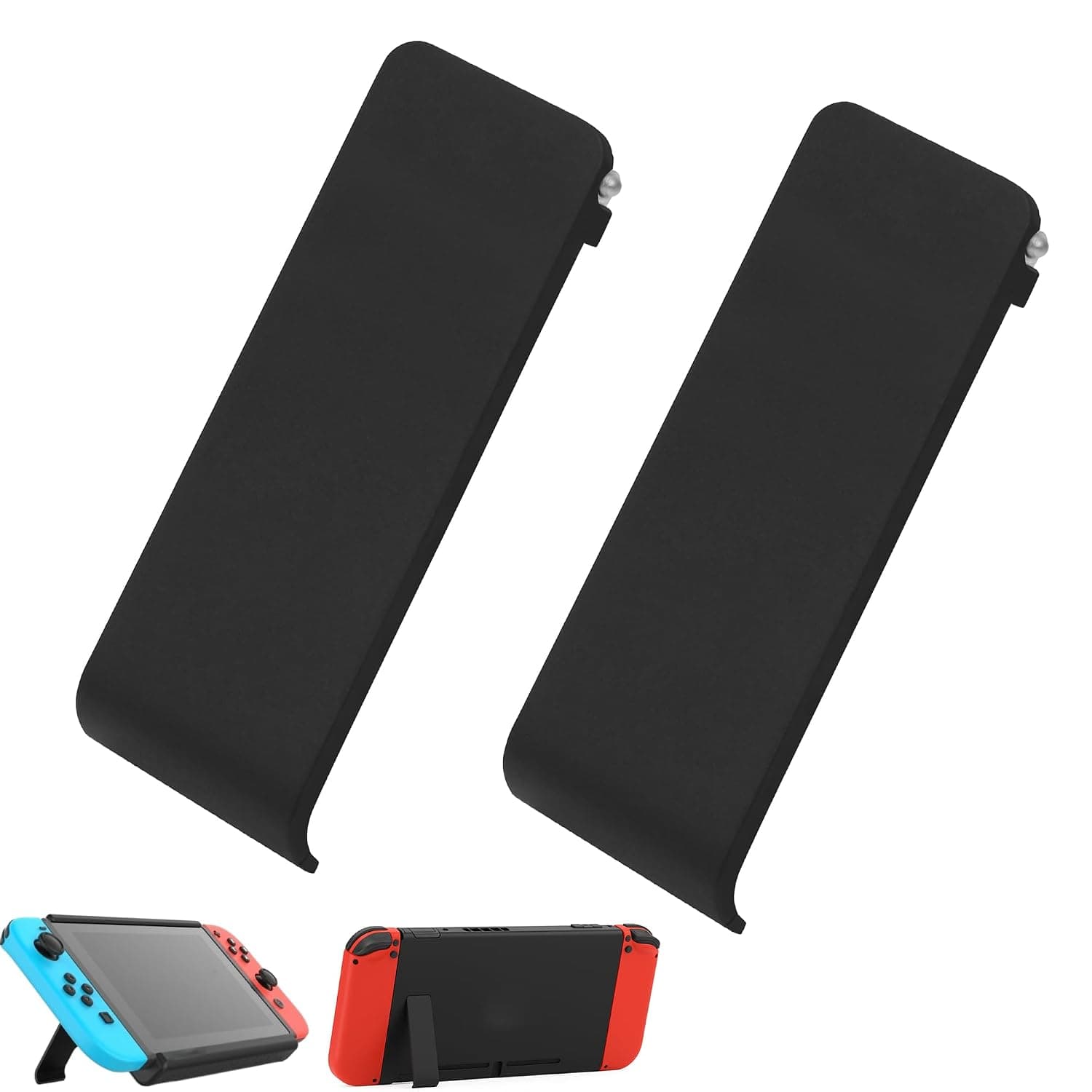 Bansusu 2Pcs Kickstand for Nintendo Switch, Adjustable Switch Kickstand | Replacement Repair Spare Parts Holder Stand for Nintendo Switch NS Game Console, Compatible with All Nintendo Switch Model