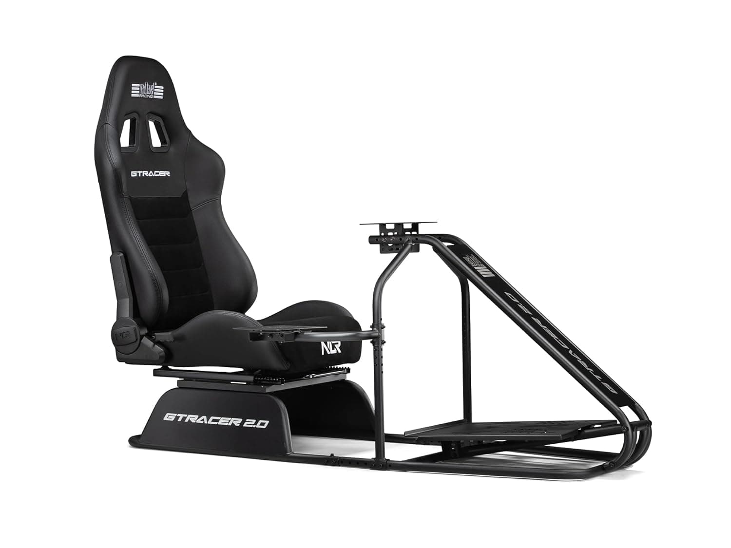 Next Level Racing GTRacer 2.0 GT Sim Racing Simulator Cockpit | Wider Seat Double Recliners | Adjustable Pedal Tray | Shifter Handbrake Included | 13NM