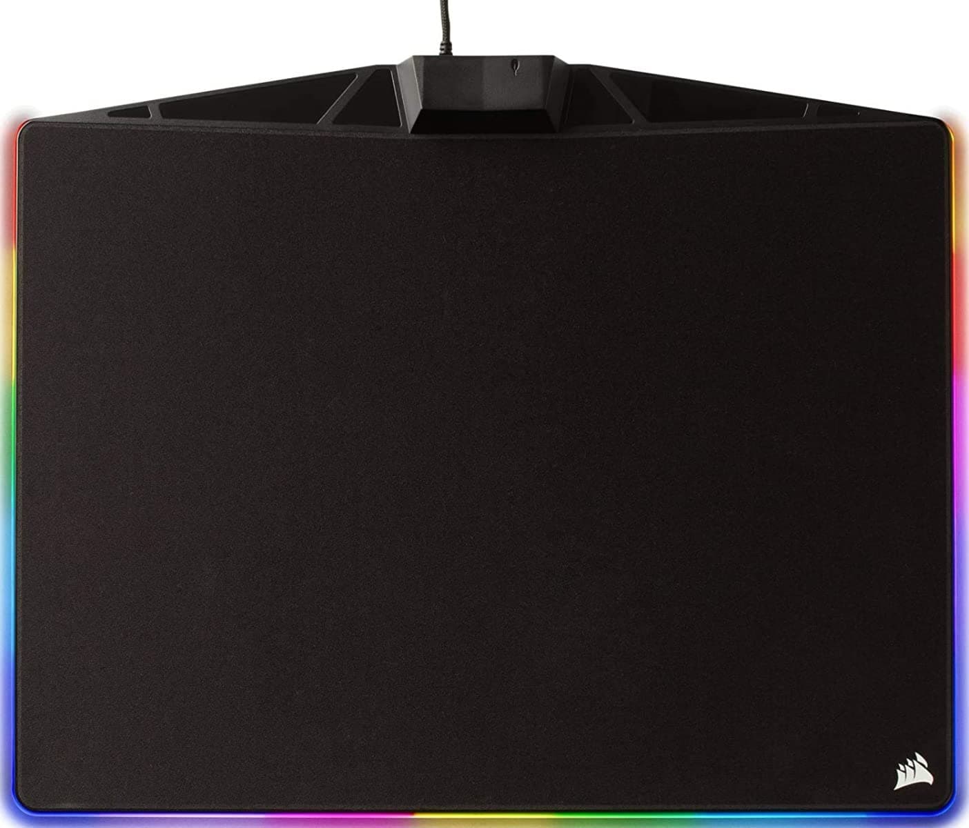 Corsair MM800C RGB Polaris Cloth Surface Mousepad (15 Zone RGB Lighting, Textile-Weave Cloth Surface, Built-In USB Pass-through Port, 400 x 340 x 35 mm) - Black