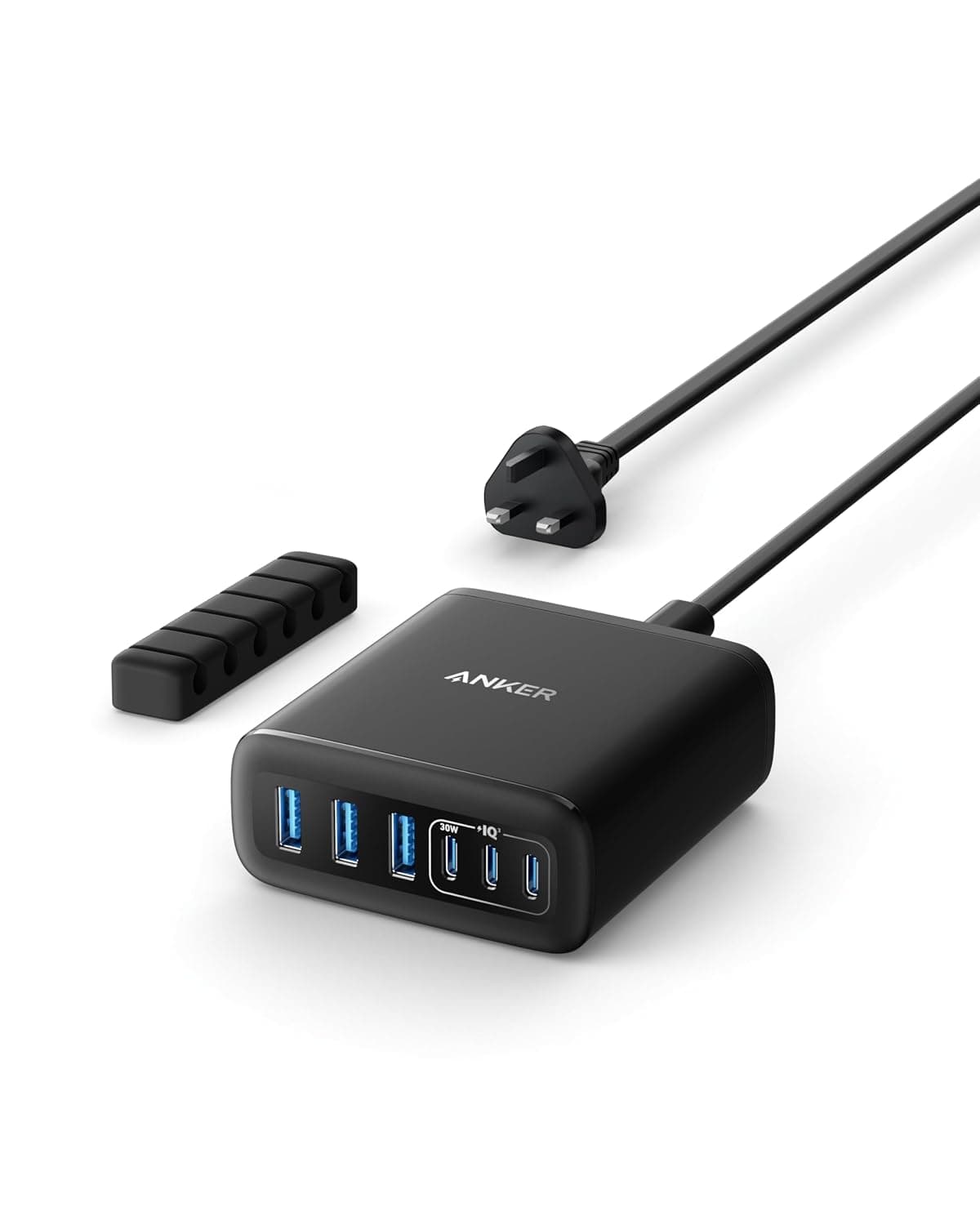 Anker USB C Charger, 6 Port Charging Station with 112W Power | for iPhone 17/16/15/14/13/12 Series, MacBook, Galaxy, iPad, and More (Cable Not Included)