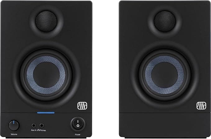 PreSonus Eris 3.5 Gen 2 Studio Monitor Desktop Speakers, 50W, Pair, Black | Near-field studio monitors, home recording, gaming, multimedia, 3.5-inch woofers, balanced sound, beginner-friendly : n/a