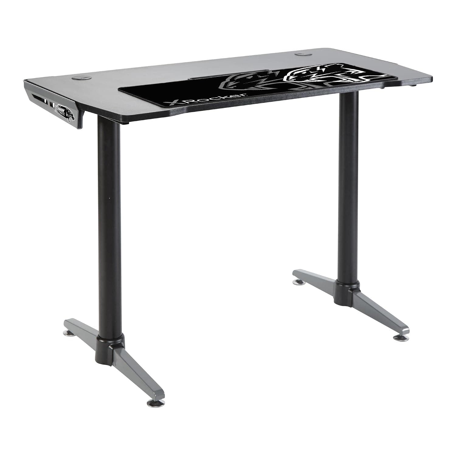 X Rocker Panther Low Profile eSports Gaming Desk - Grey (Electronic Games)