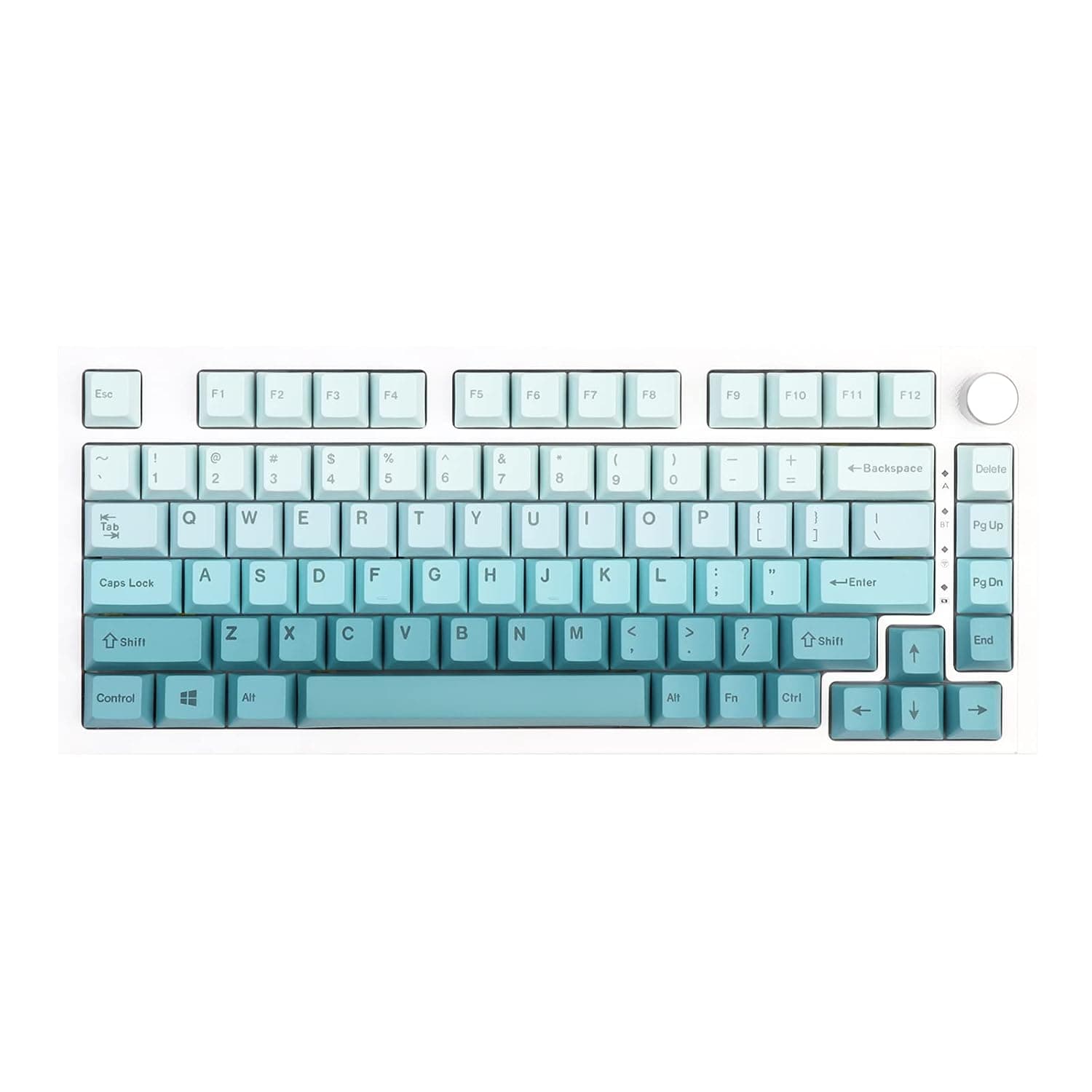 EPOMAKER EmeraldMist 149 Keys PBT Keycaps, Cherry Profile Dye Sublimation Keycaps Set for Mechanical Gaming Keyboard, Compatible with Cherry Gateron Kailh Otemu MX Structure