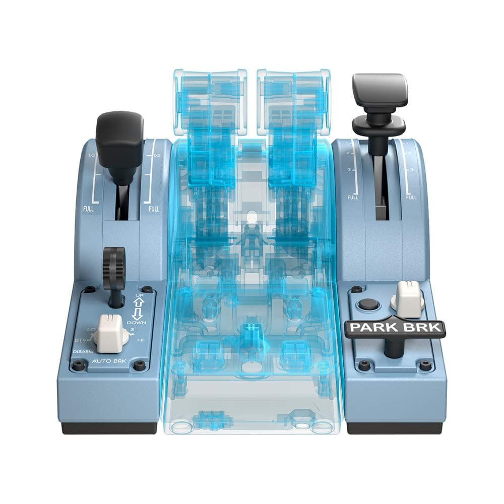 Thrustmaster TCA Quadrant Add-On Airbus Edition - Realistic Flap, Spoiler, and Brake Controls for PC | Officially Airbus licensed, ergonomic 1:1 scale replicas, complementary module, 15 iconic airliner functions