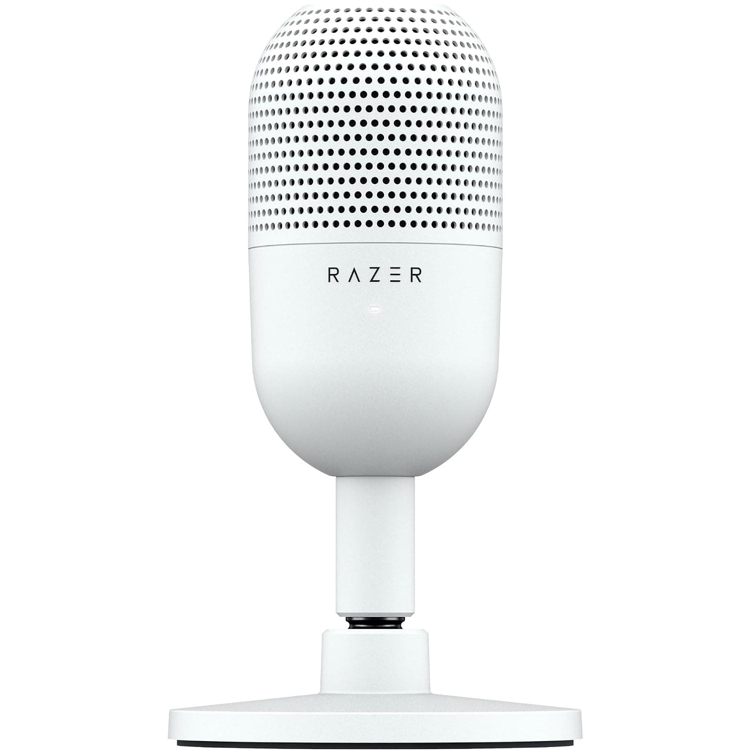 Razer Seiren V3 Mini - Ultra-compact USB Microphone (14 mm Condenser Mic, Supercardioid Pickup Pattern, Tap-to-Mute Sensor with LED Indicator, Built-in Shock Absorber, Plug-and-Play Design) White