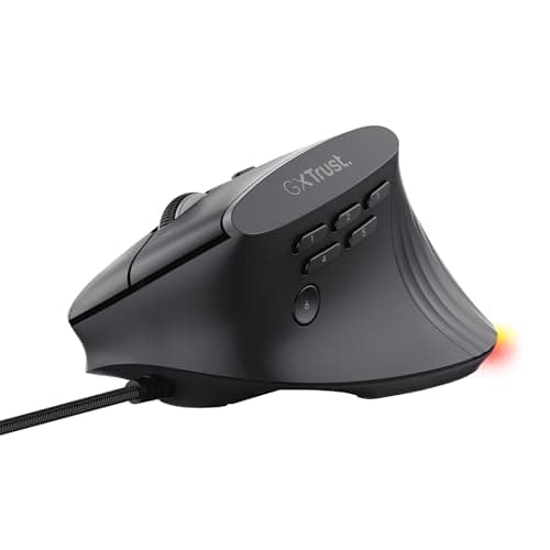 GXTrust Rexxa Ergonomic Gaming Mouse with 10 Programmable Buttons, Black