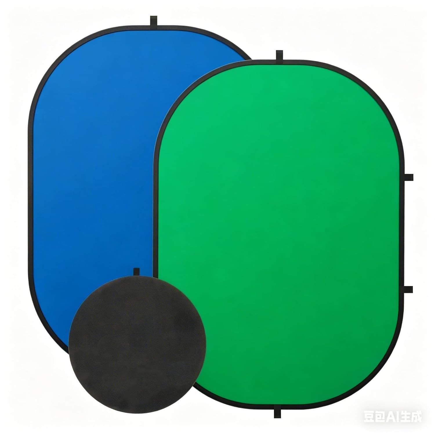 SEDGEWIN Green Screen Background 3x5ft/100x150cm Double-Sided Pop Up Backdrop Collapsible Blue Screen Muslin Chromakey Screen with Carry Bag For Photo Studio, Streaming, Gaming
