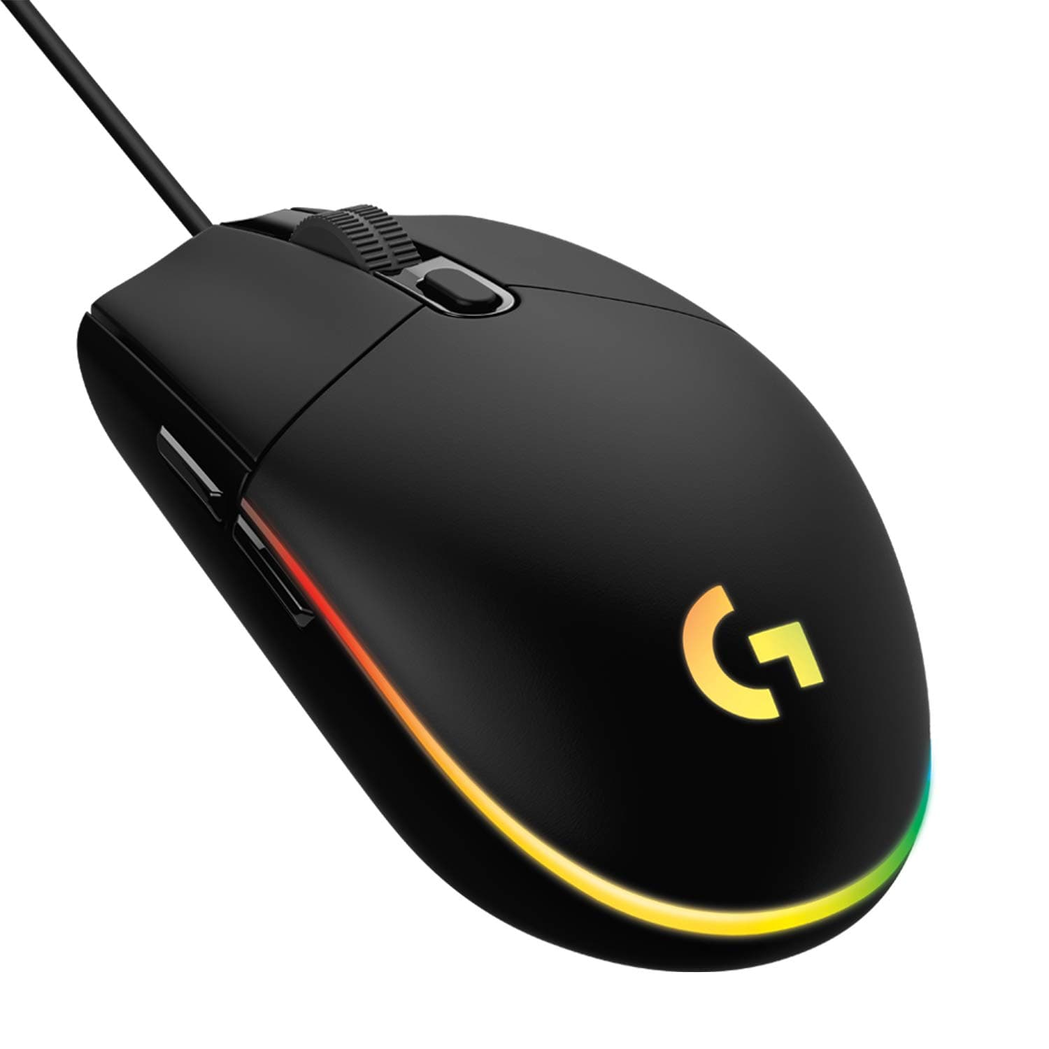 Logitech G203 LIGHTSYNC Gaming Mouse with Customizable RGB Lighting | 6 Programmable Buttons, Gaming Grade Sensor, 8K DPI Tracking, Lightweight - Black
