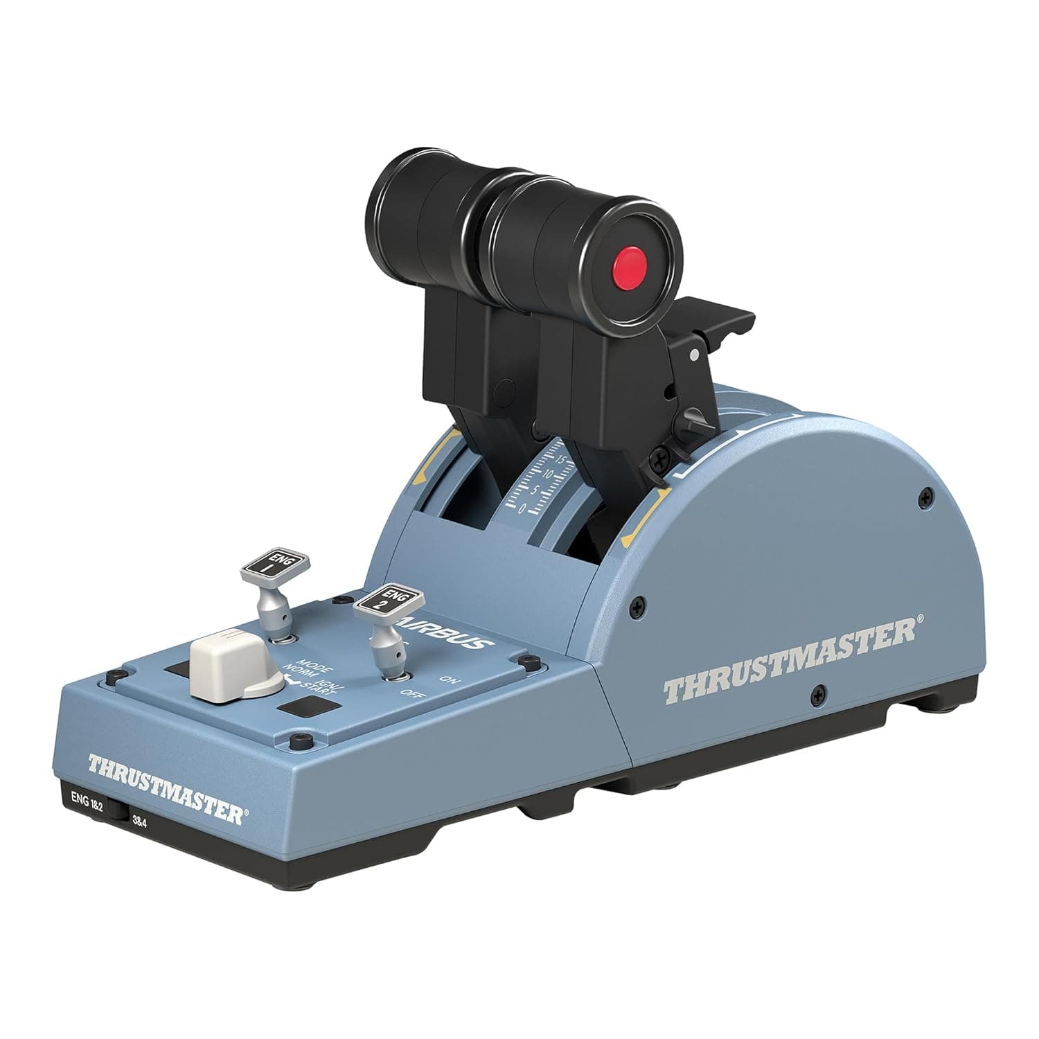Thrustmaster TCA Quadrant Airbus Edition - Realistic Throttle Quadrant for PC with Airbus Replica Controls | Officially Airbus licensed, ergonomic 1:1 scale replicas, iconic airliner functions, 16 action buttons, Hall effect