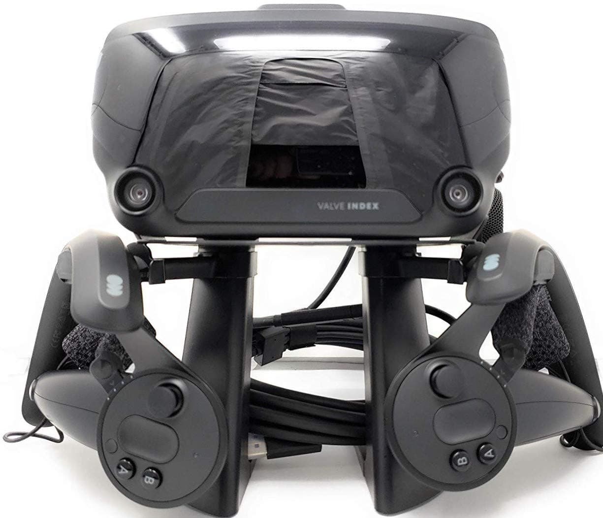 TNE VR Stand Headset Display Mount Station and Controller Holder for Steam Valve Index Virtual Reality Gaming System