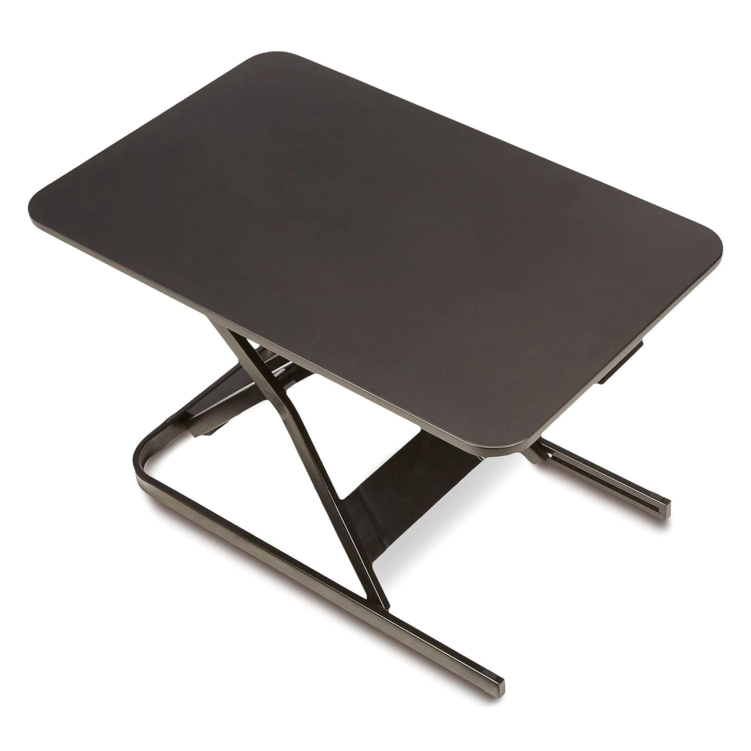 Amazon Basics Rectangular Height Adjustable Sit-Stand Desk Converter, Black