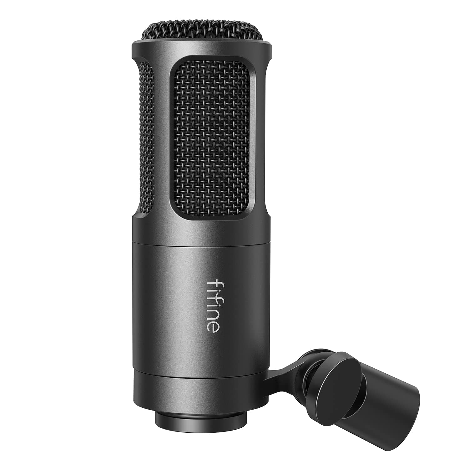FIFINE K669D Studio XLR Dynamic Microphone | Podcast Dynamic Mic for Vocal, Recording, Streamer Video, Voice Over. Metal Cardioid Microphone. Black.