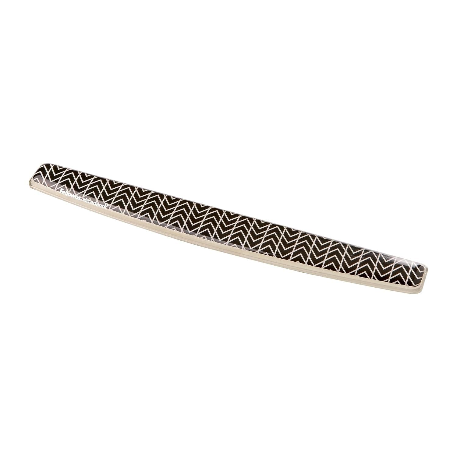 Fellowes Photo Gel Keyboard Wrist Rest with Microban Protection - Ergonomic Wrist Support with Non Slip Rubber Base for Computer Laptop and Home Office - Chevron