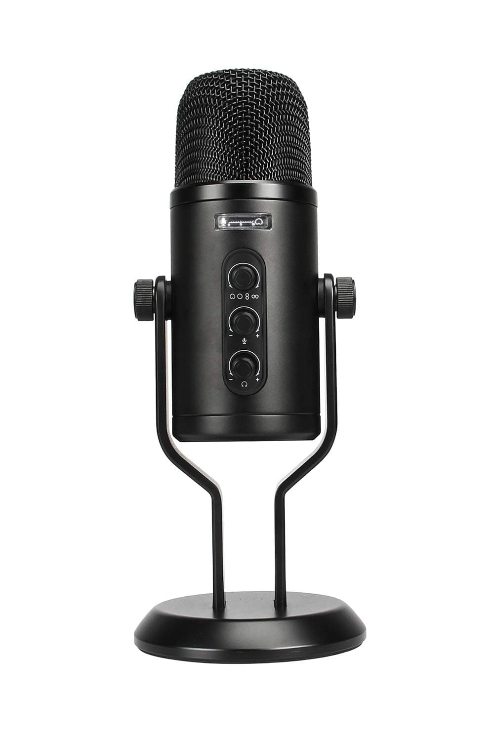 Amazon Basics Professional USB Condenser Microphone with Volume Control and OLED Screen - Black