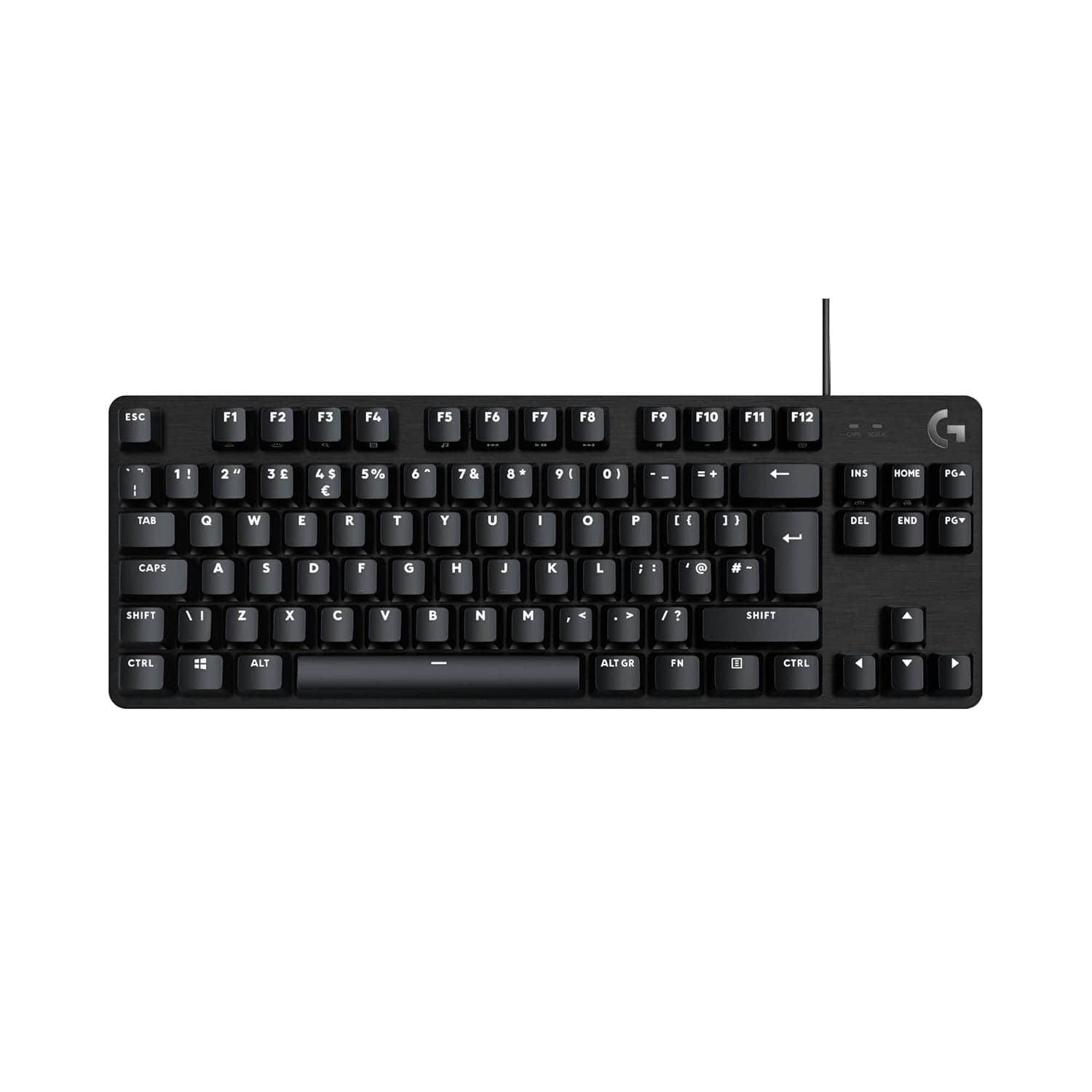 Logitech G G413 TKL SE Mechanical Gaming Keyboard | Compact Backlit Keyboard, Tactile Mechanical Switches, Anti-Ghosting, Windows/macOS, QWERTY UK English Layout - Black
