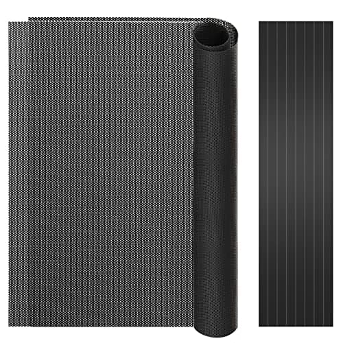 MoKo 400x300mm DIY PC Case Dust Mesh Fan Filter, 1mm Hole, 2 PCS, Black