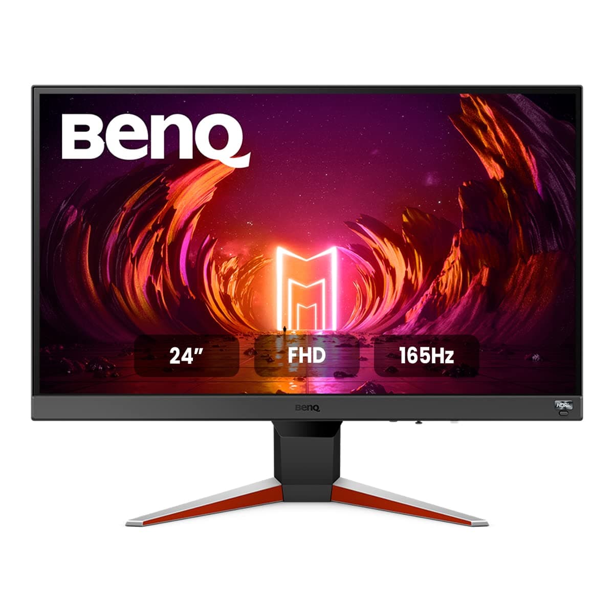 BenQ MOBIUZ EX240N 24" FHD 1080p Gaming Monitor, 165Hz, 1ms MPRT, AMD FreeSync Premium, Game Colour Modes, HDRi Technology, HDR10, Light Tuner, Black eQualizer, Built-in Speakers, Eye-Care