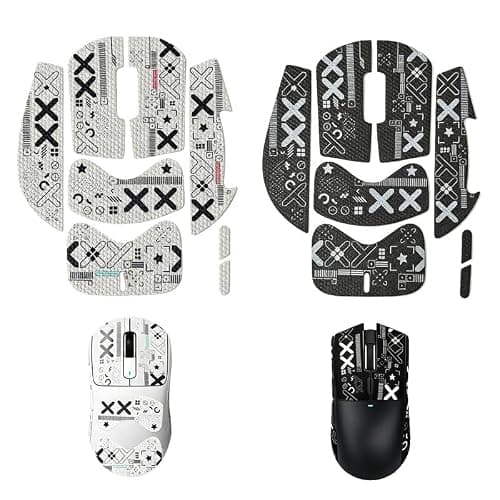 Vaniika Mouse Grip Tape, Pack of 2 Mouse Grip Tape Compatible with G Pro X Superlight 2, Grip Tape, Gaming Mouse Grip Tape, Ultrathin Sweat-Absorbing, Self-Adhesive & Residue-Free