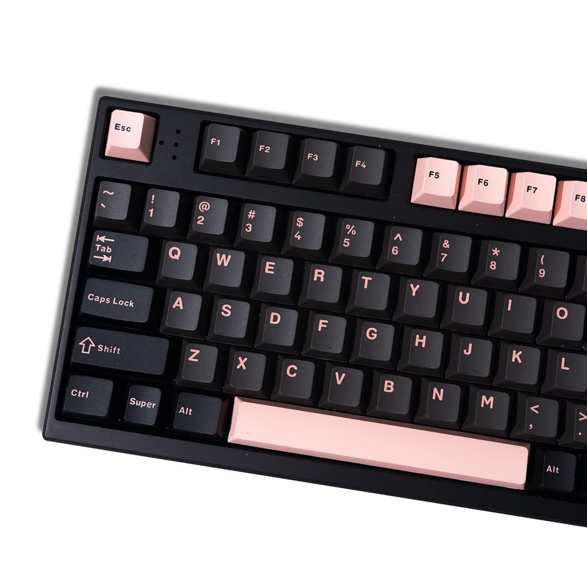 Dark Olivia Keycaps Set 169 Keys PBT Doubleshot Cherry Profile Keycaps Custom Black Pink Keyboard Keycaps for Cherry MX Gateron Kailh Switch Mechanical Keyboards