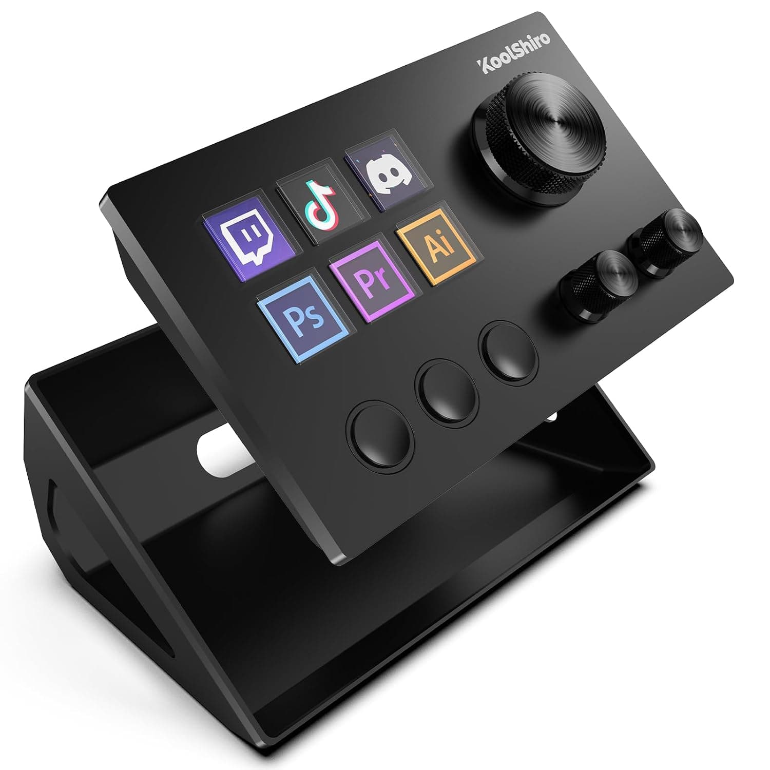 Stream Control Deck, Studio Controller - 6 Macro Keys, Streaming Keyboard, trigger actions in apps and software like OBS,Twitch,YouTube for Live Streaming and Gaming