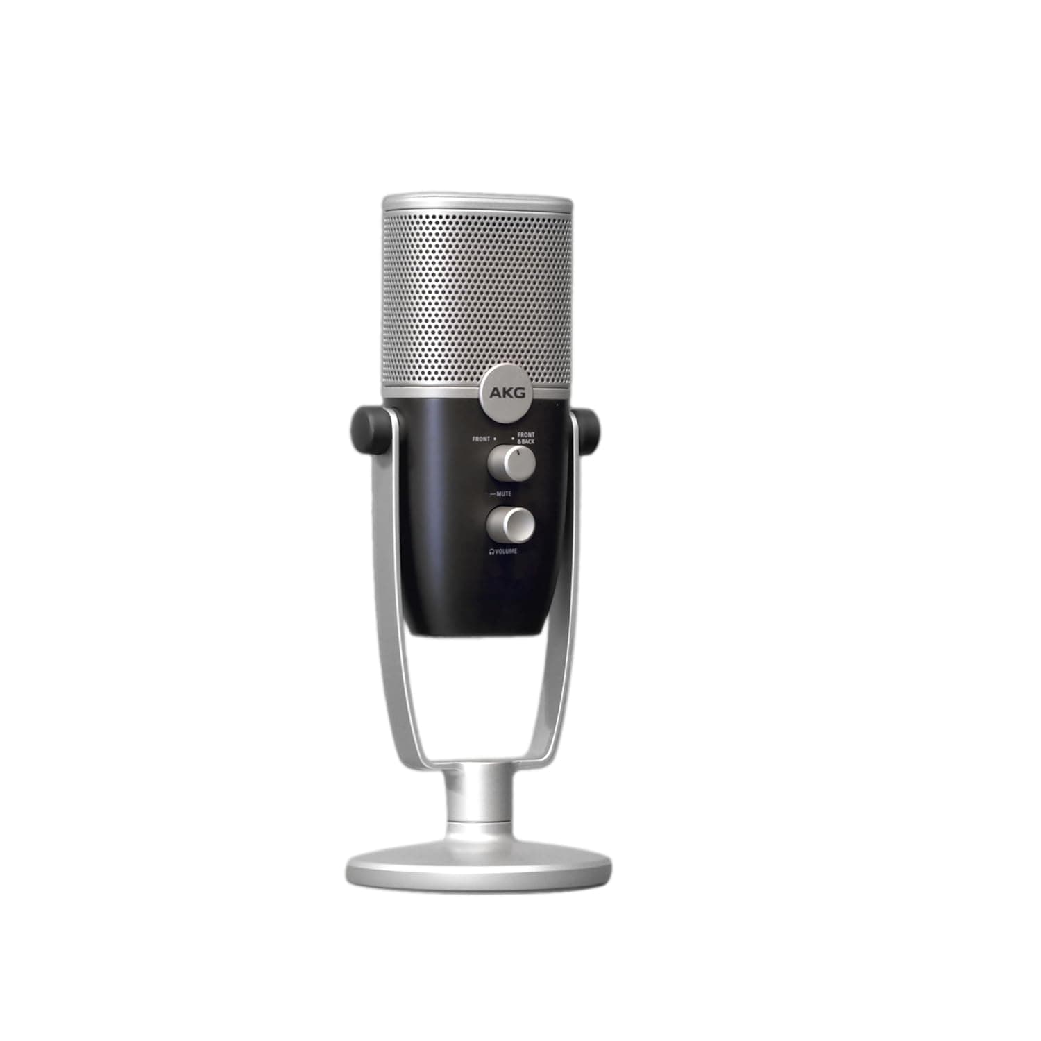 AKG Pro Audio Ara Professional USB-C Condenser Microphone, Dual Pattern Audio Capture Modes for Podcasting, Video Blogging, Gaming and Streaming, Blue & Silver | Dual-pattern USB condenser microphone with 24-bit/96kHz audio for podcasting, gaming and music production