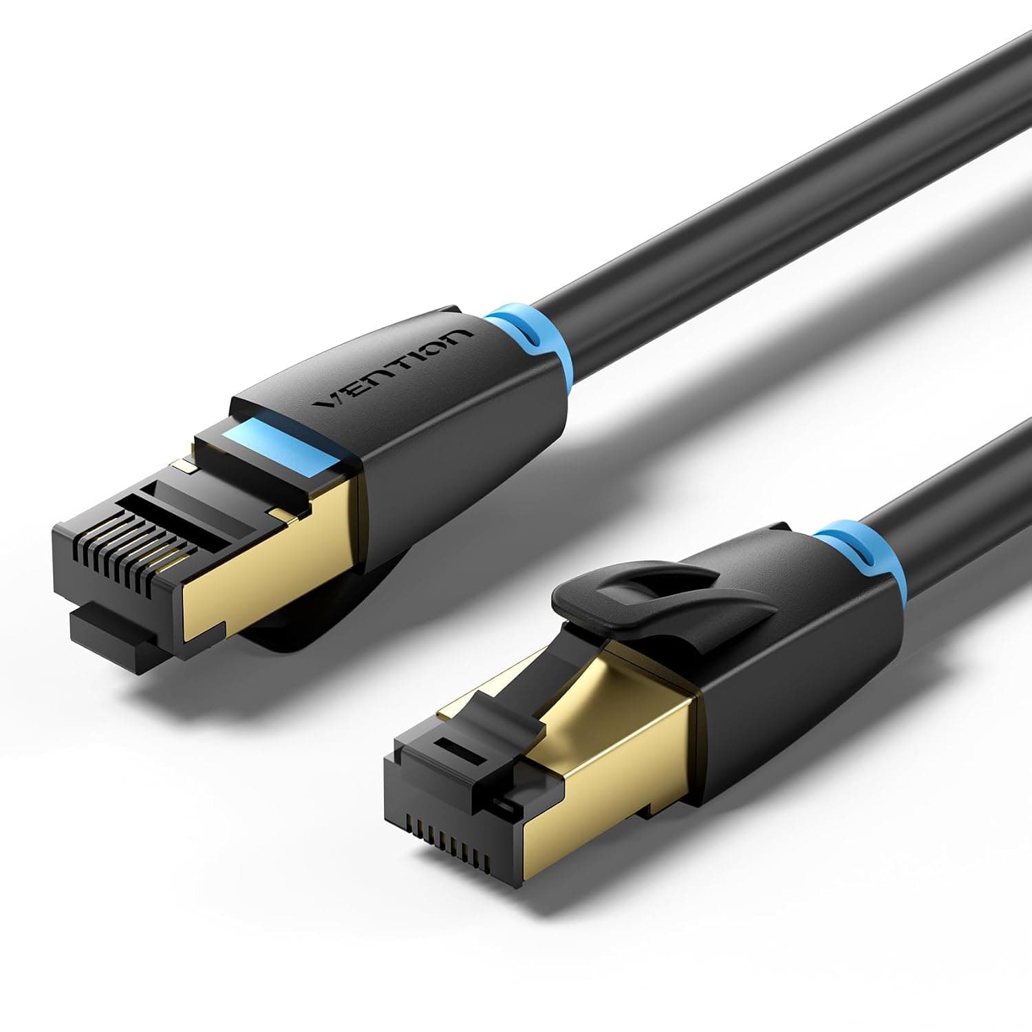 VENTION Cat 8 Ethernet Cable 2m High Speed Network Cable 40Gbps 2000MHz Rj45 Internet Lan Cable Gold-Plated Broadband Cable for PC, PS5/4, Xbox, Router, Modem etc