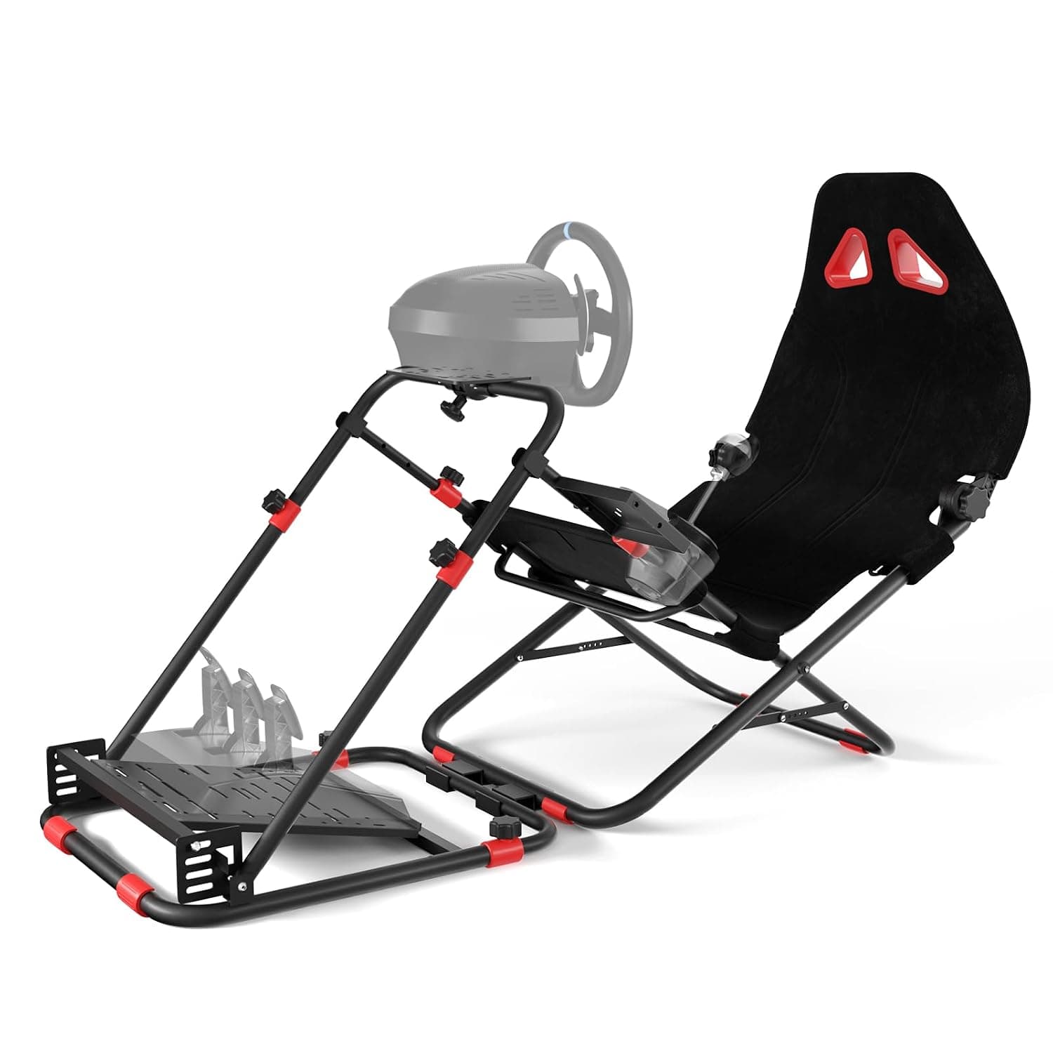 DIWANGUS UK Racing Simulator Cockpit,Racing Simulator Cockpit with Foldable Seat and Angle-adjustable Bracket, Fit for Logitech G29 G920 G923 G27 G25 for Thrustmaster T300RS TX Xbox PS4 PS5