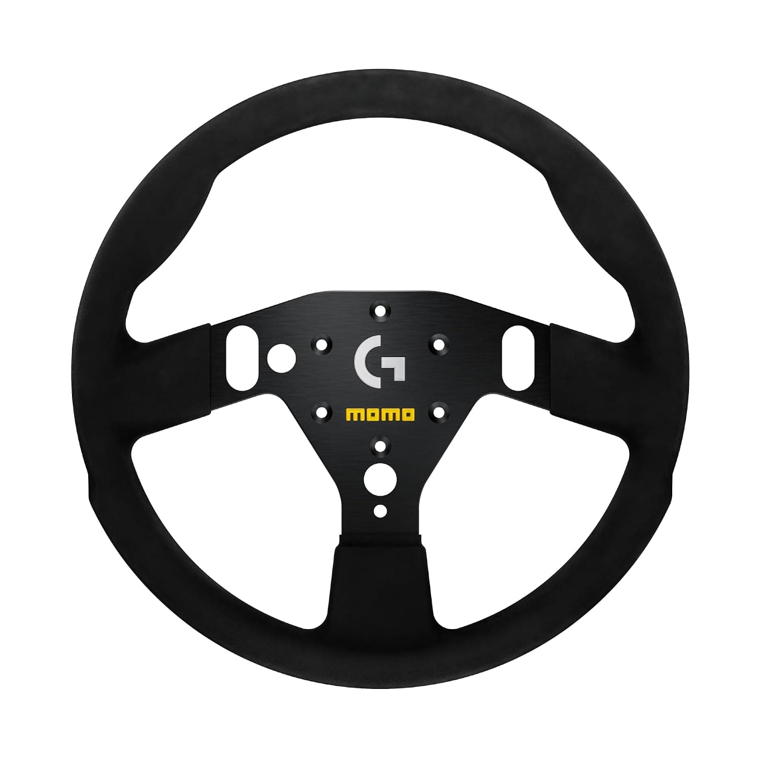 MOMO Motorsport SIM GT 320 Racing Wheel - 12.6-Inch Professional Gaming Controller, Italian Handcrafted Design, Compatible with Logitech G RS Hub, Premium Microfiber Grip | Xbox Series X/S PS4/PS5 PC