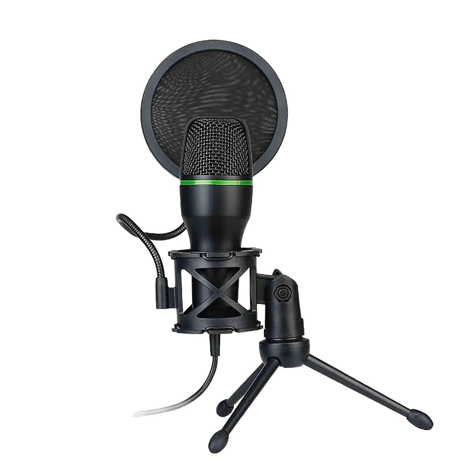 Streaming Mike USB PC Condenser RGB Computer Mike | USB Computer Mike Bundle for Music Recording, Web Game, Podcast, Audio, Vocal, Video, Streaming, Vimeo, Conference On