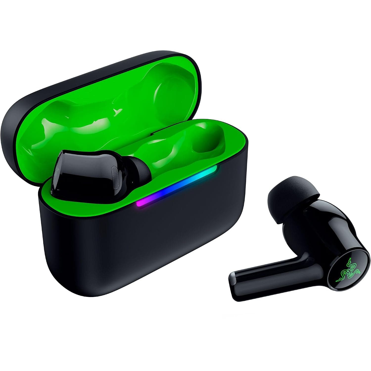 Razer Hammerhead V3 X HyperSpeed Xbox - Wireless Multi-Platform Gaming Earbuds - HyperSpeed Wireless & Bluetooth - 40 Hours of Battery - Water-Resistant IPX4 - THX Spatial Audio | Black