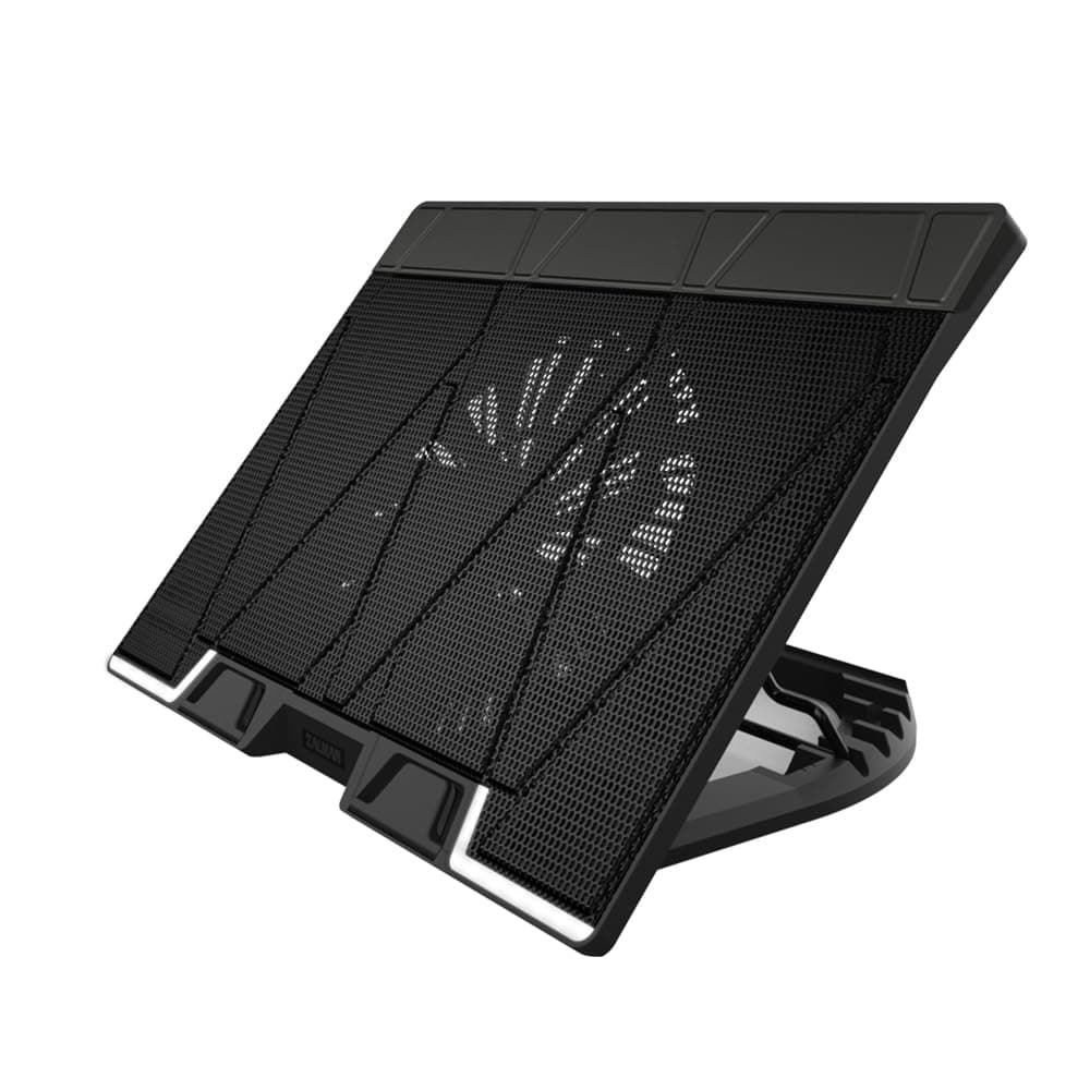 Zalman NS3000 Laptop Cooler Pad, 200m Fan, High Performance Cooling Stand | Gaming Notebook up to 17", Adjustable Heights (6-Level), Integrated USB hub with Type-C, Anti-slip Silicone Pads (ZM-NS3000)