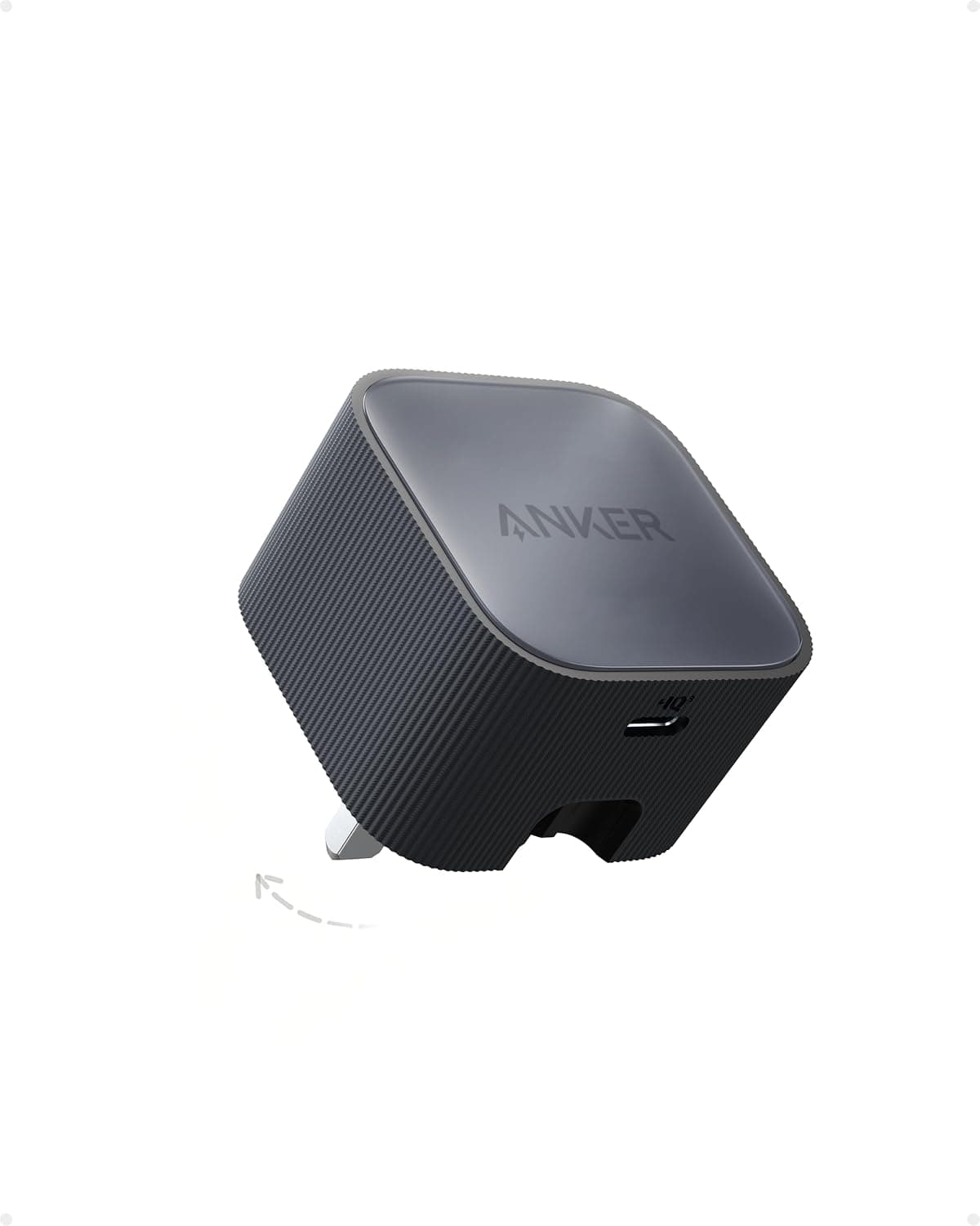 Anker Nano USB C Plug, 30W High-Speed USB C Charger with Foldable Plug, PIQ 3.0 and PPS Fast Charging, For iPhone 17/16/15/14/13 Series, Pixel, Galaxy, iPad, and More (Cable Not Included)