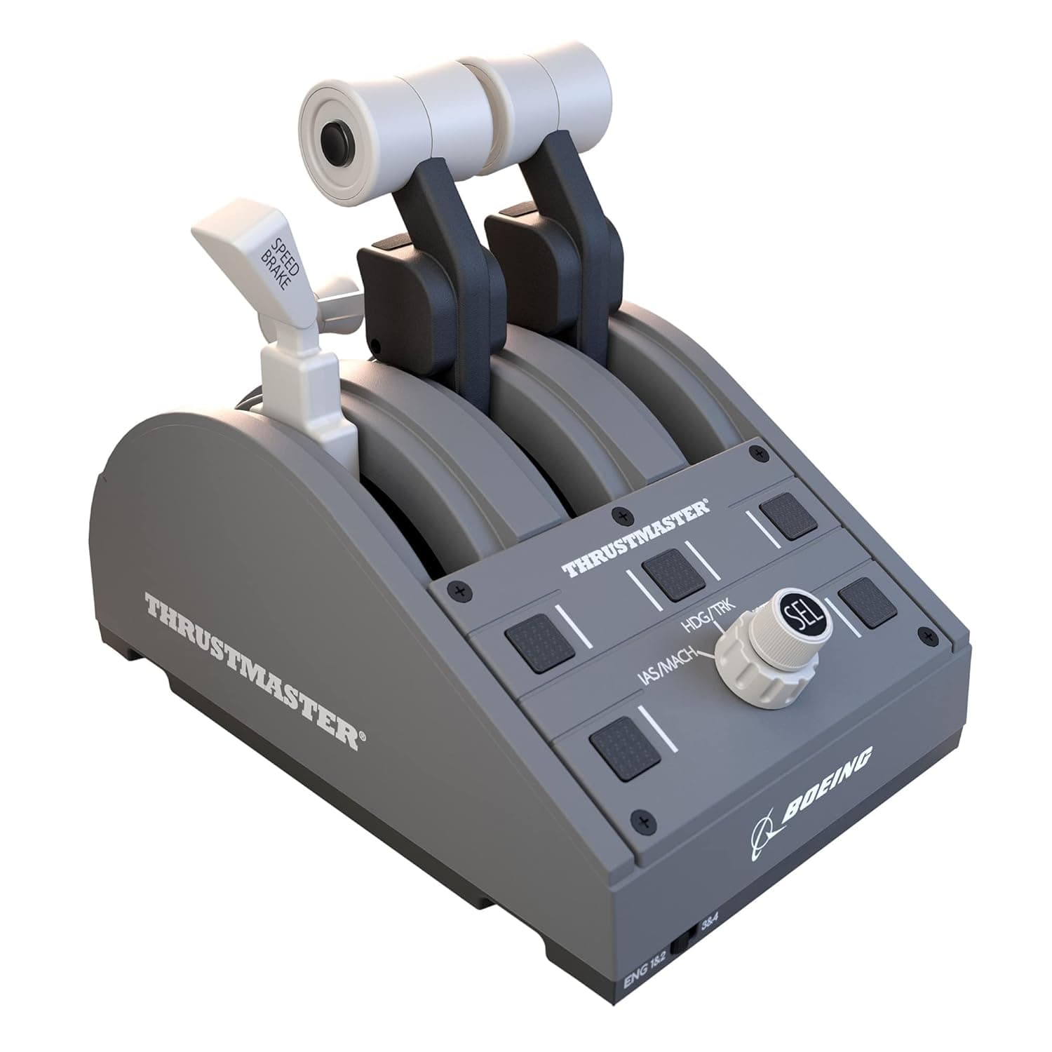 Thrustmaster TCA Quadrant Boeing Edition - High-Precision Throttle Quadrant for Flight Simulation on PC and Xbox Series X|S | Dual-engine levers, adjustable resistance, Hall-Effect sensors, 17 controls, autopilot functions, for flight sim cockpits