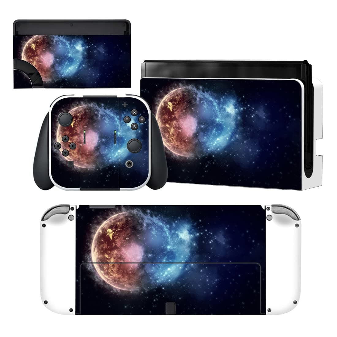 OLED Nintendo Switch Planet Sky Skin Wrap Vinyl Decal Sticker For Console, Dock and Joy-Cons