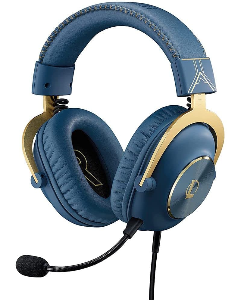 Logitech G PRO X Gaming Headset - Blue VO!CE | Detachable Mic, Memory Foam Ear Pads, DTS Headphone 7.1, 50 mm PRO G Drivers, Official League of Legends Edition