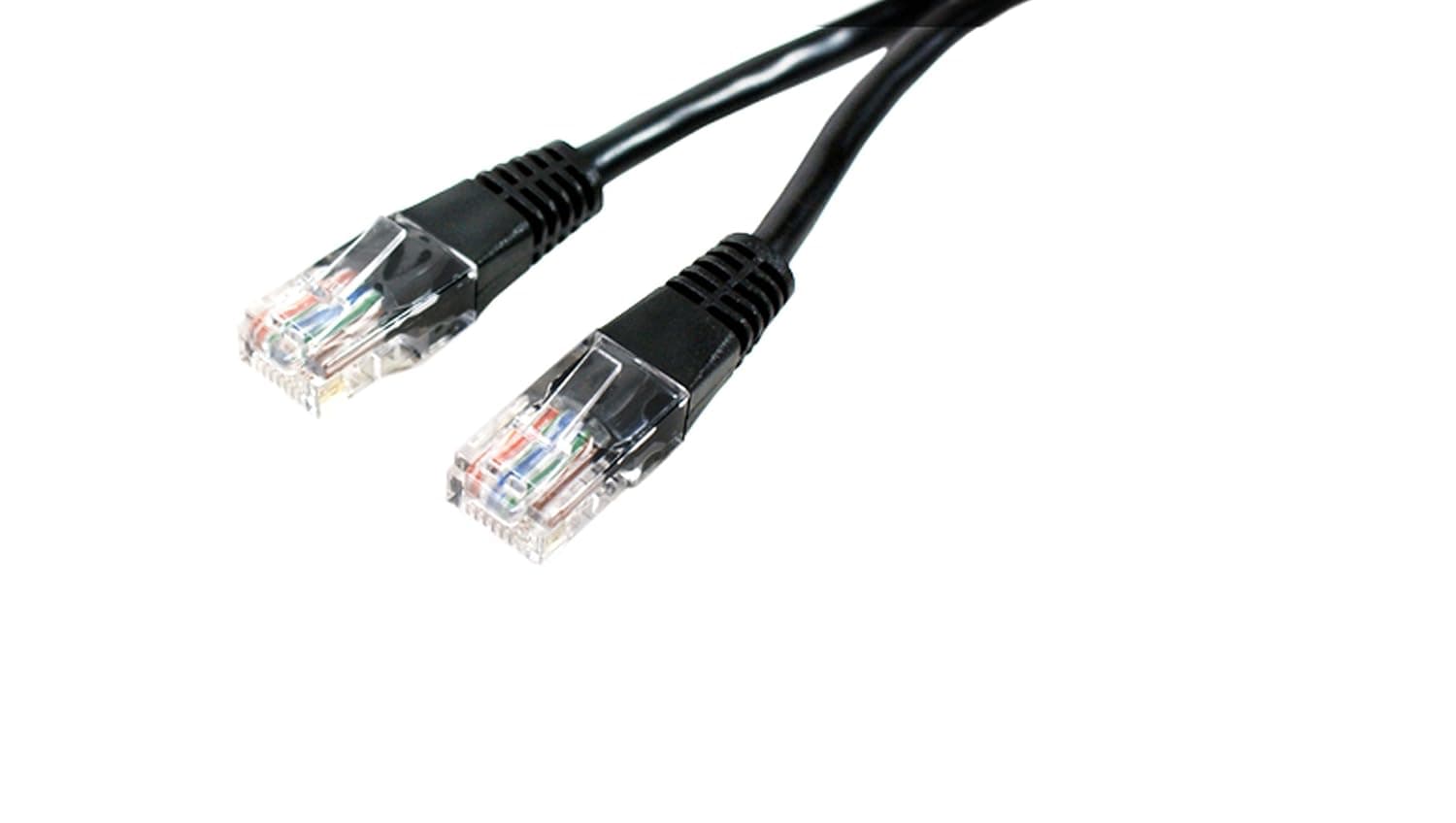 2x 20m CAT6 Internet/Ethernet Data Patch Cable - Pure Copper RJ45 Router Network Lead - Loops