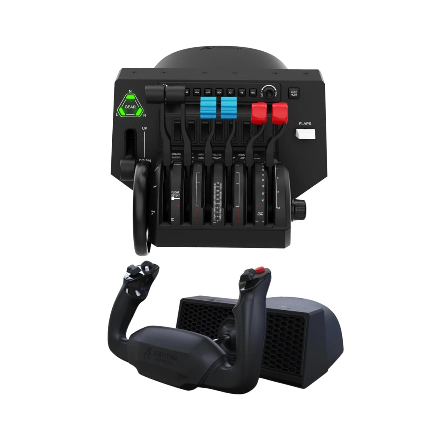 Honeycomb Aeronautical Bravo Throttle Quadrant with Alpha Flight Controls LITE Bundle (2 Items)