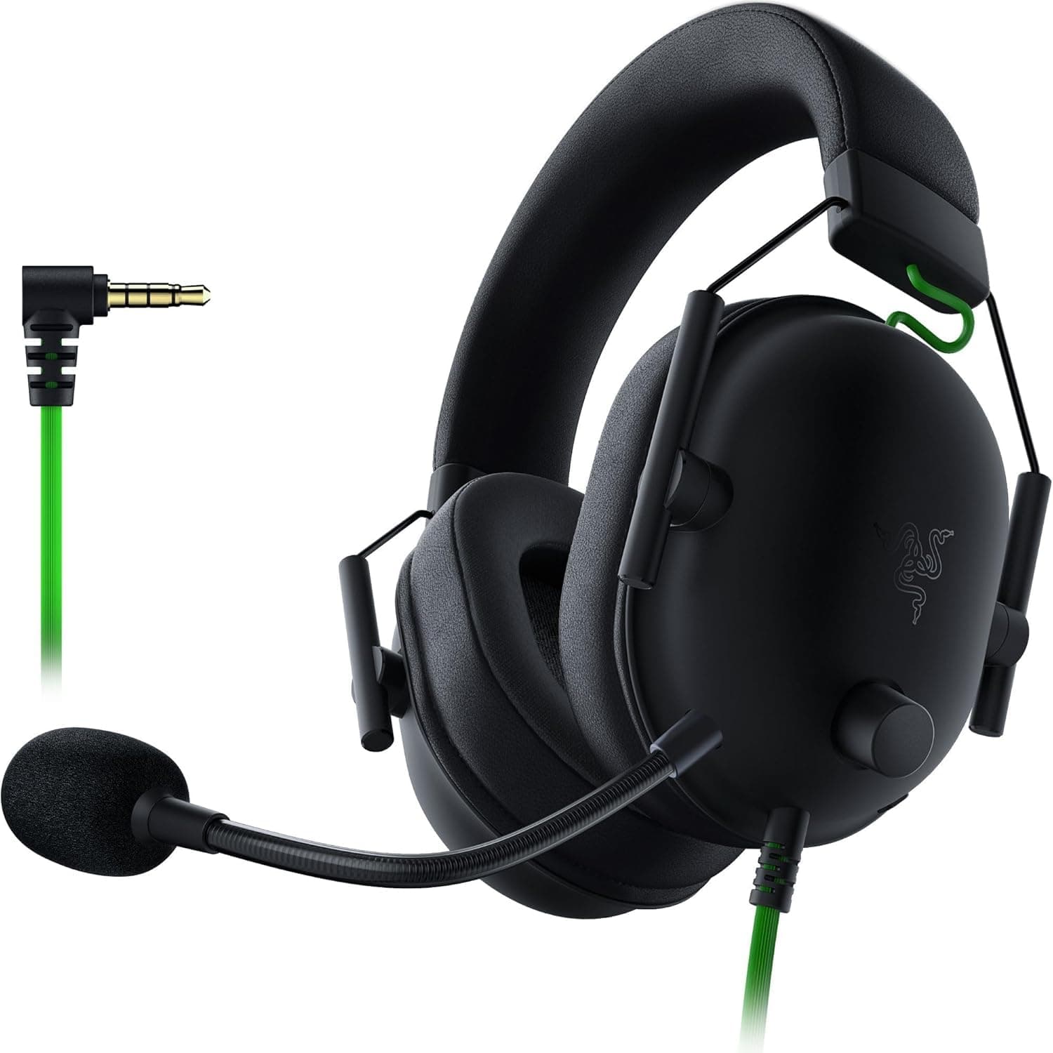 Razer BlackShark V2 X - Multi-Platform Wired E-sports Headset (Triforce 50 mm Drivers, Advanced Passive Noise Cancellation, 7.1 Surround Sound, Hyperclear Cardioid Mic) Black : Razer