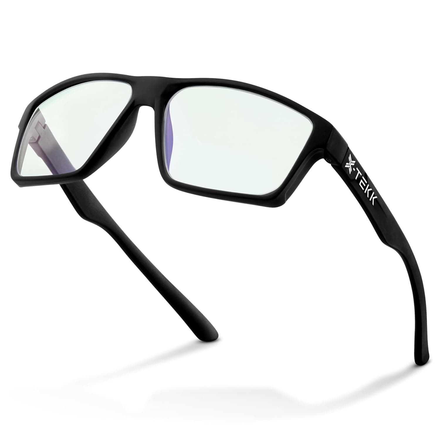 X-TEKK Blue Light Blocking Glasses - Gaming Glasses - Computer Glasses - Anti Glare Eyestrain and Fatigue - Men and Women (Clear)