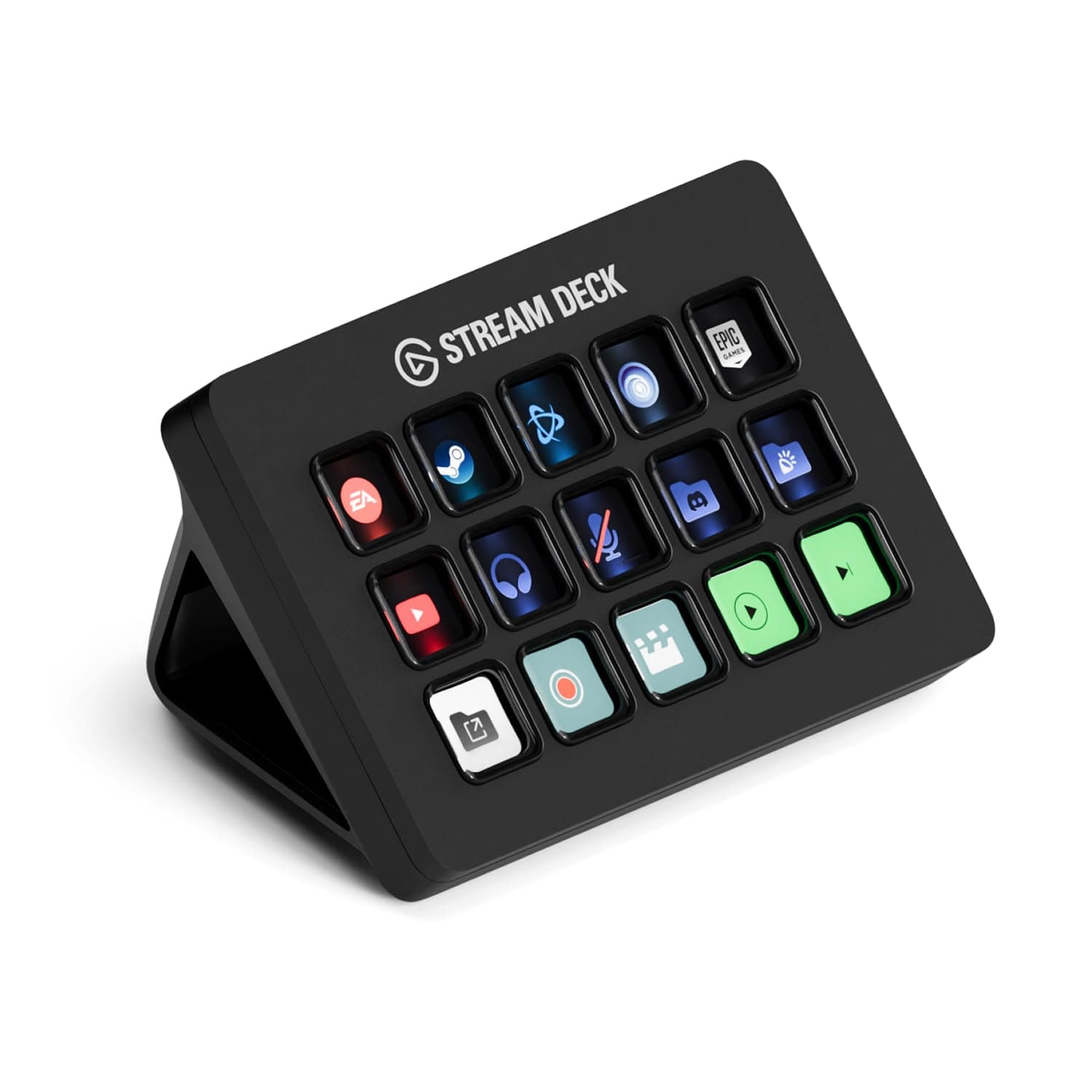 Elgato Stream Deck MK.2 Studio Controller, 15 Macro Keys | Trigger actions in OBS, Twitch, YouTube and more, Visual feedback, Hundreds of plugins, Works with Mac and PC