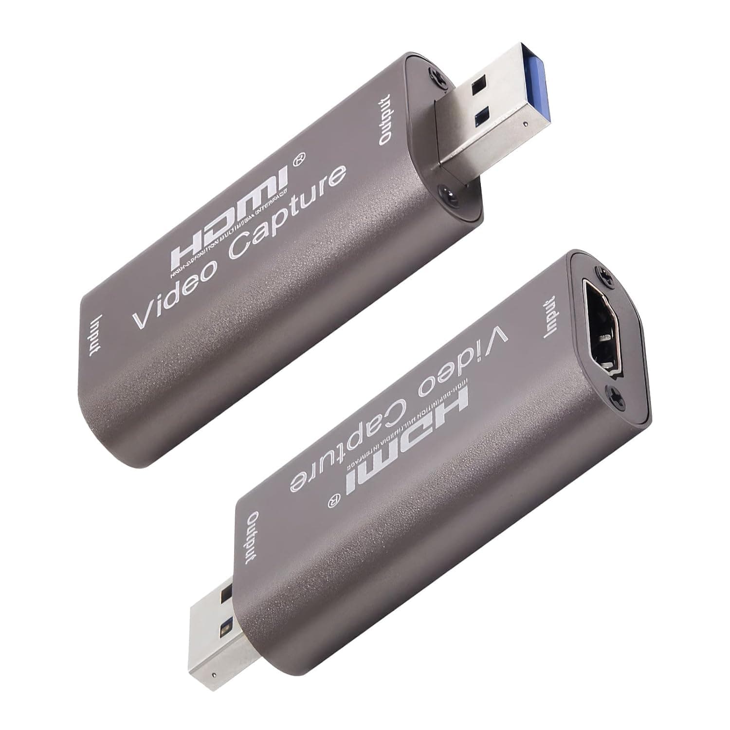 Video Capture Card HDMI to USB 3.0 4K/1080p Video Capture Device 1080p/4k Record Video Audio Grabber for Capturing 1080p@60fps Content LiveBroadcasting Video Conference Compatible with Xbox PS5 Switch