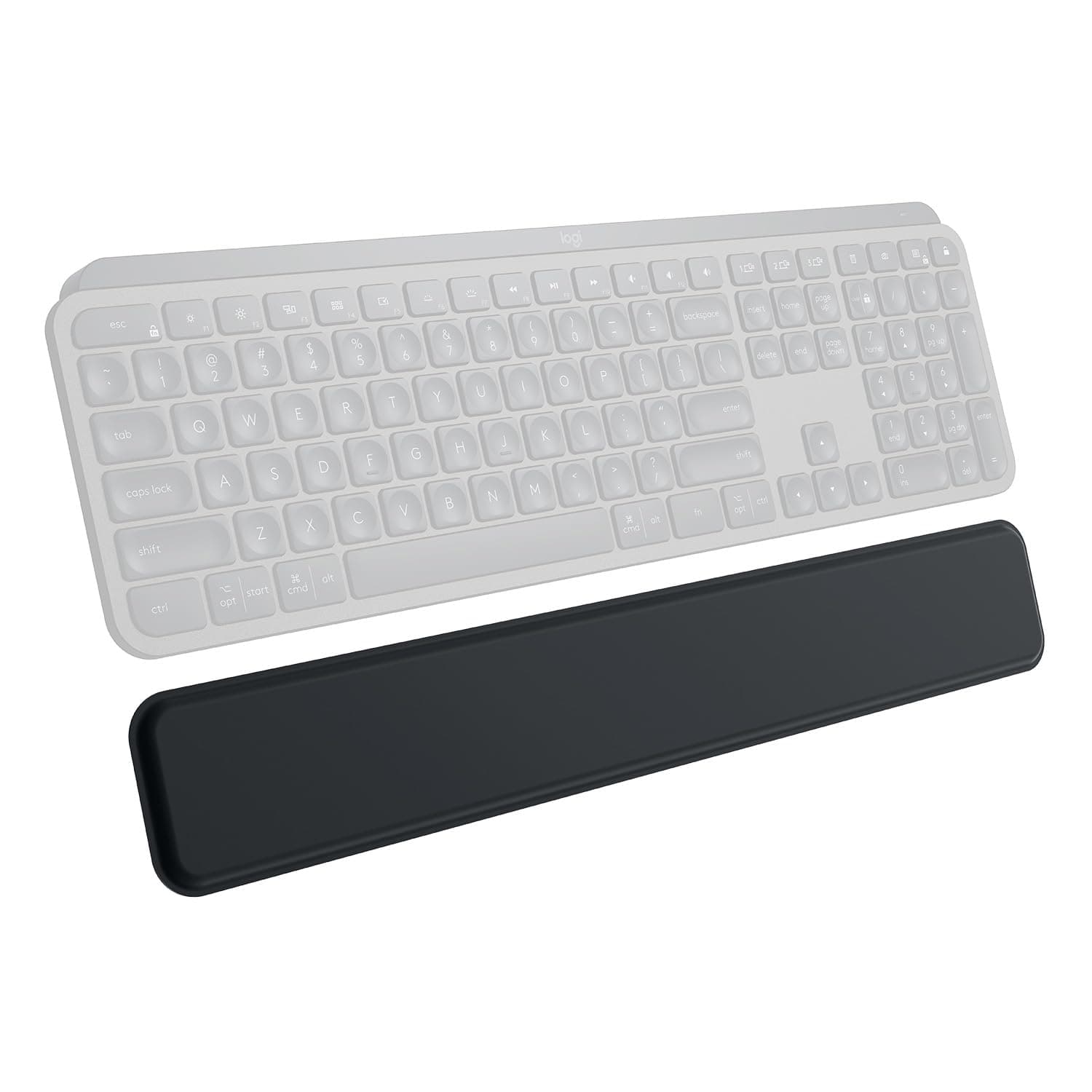 Logitech MX Palm Rest for MX Keys | Premium, No-Slip Support for Hours of Comfortable Typing - Black