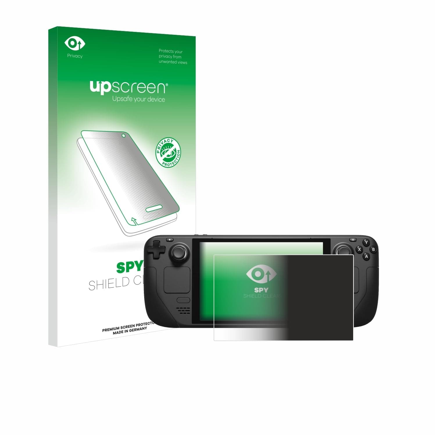 upscreen Privacy Screen Protector compatible with Valve Steam Deck | Anti-Spy Screen Protection Made in Germany Protection-Film Blue Light Filter Clear